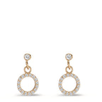 Ohrhänger 585/14 K Gelbgold Zirkonia Ø6 mm