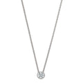 Collana Oro bianco 750/18 carati Laboratorio di diamanti coltivato 0.20 ct, w-si 40-42 cm