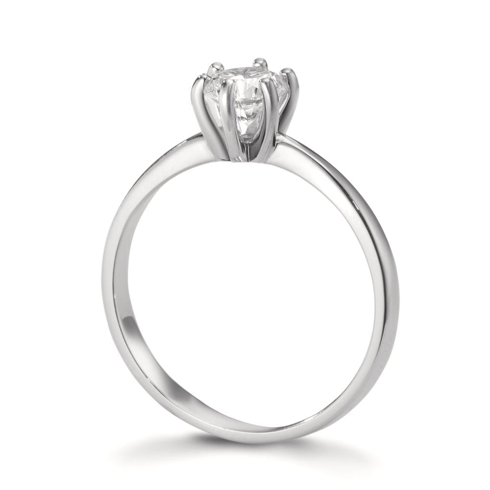 Solitär Ring 750/18 K Weissgold Diamant Lab Grown 0.50 ct, w-si