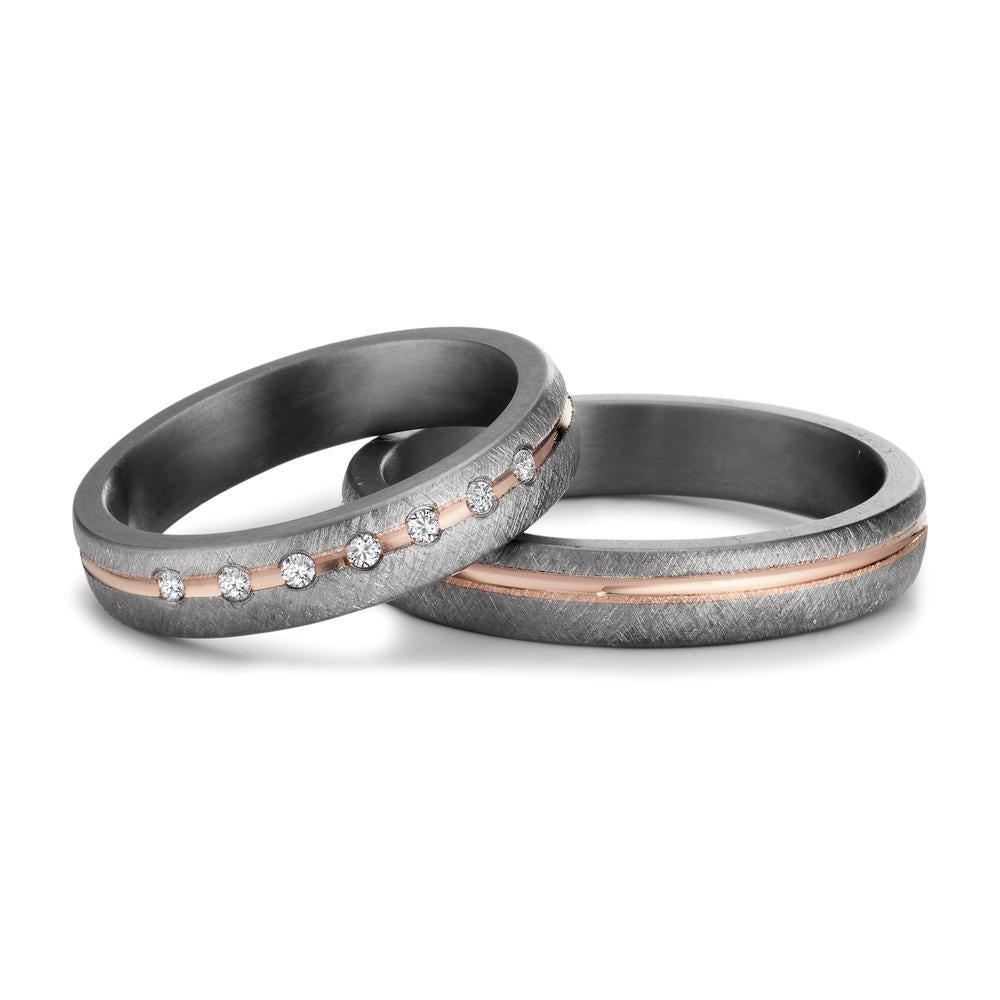 Partnerring 999 Tantal, 585/14 K Rosegold