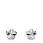 Orecchini a bottone Argento rodiato Fiore Ø10 mm