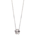 Collana Argento rodiato Fiore 40-45 cm