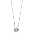 Collana Argento rodiato Fiore 40-45 cm