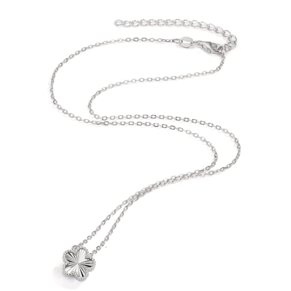 Collana Argento rodiato Fiore 40-45 cm