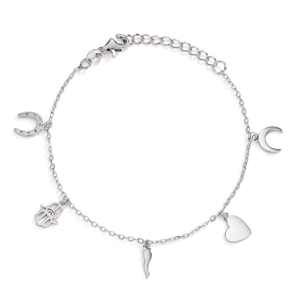 Armband Silber Zirkonia rhodiniert verstellbar