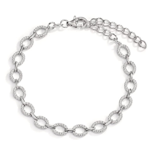 Bracciale Argento Zirconia rodiato