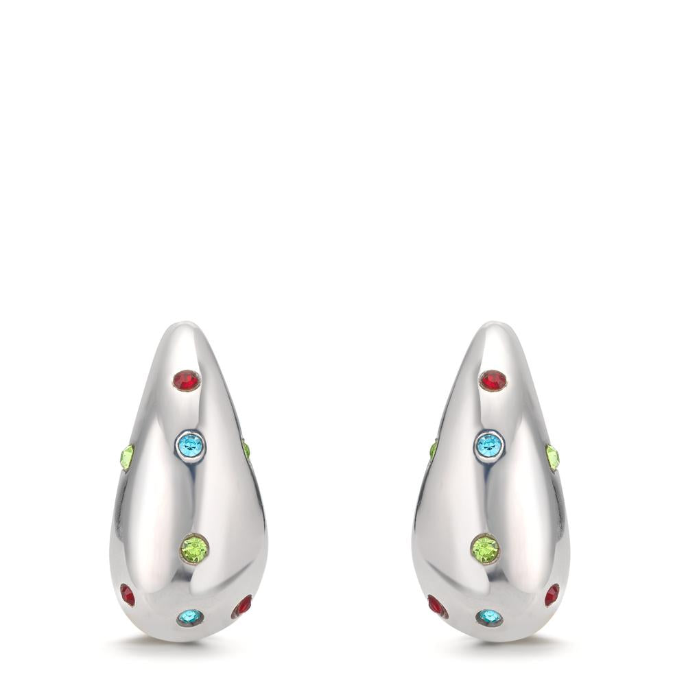 Pendant d'oreilles Argent Zircone coloré, 24 Pierres