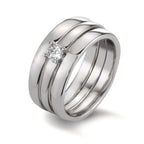 Ringset 3-teilig mit Diamant
