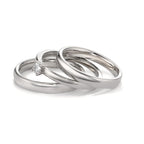Ringset 3-teilig mit Diamant