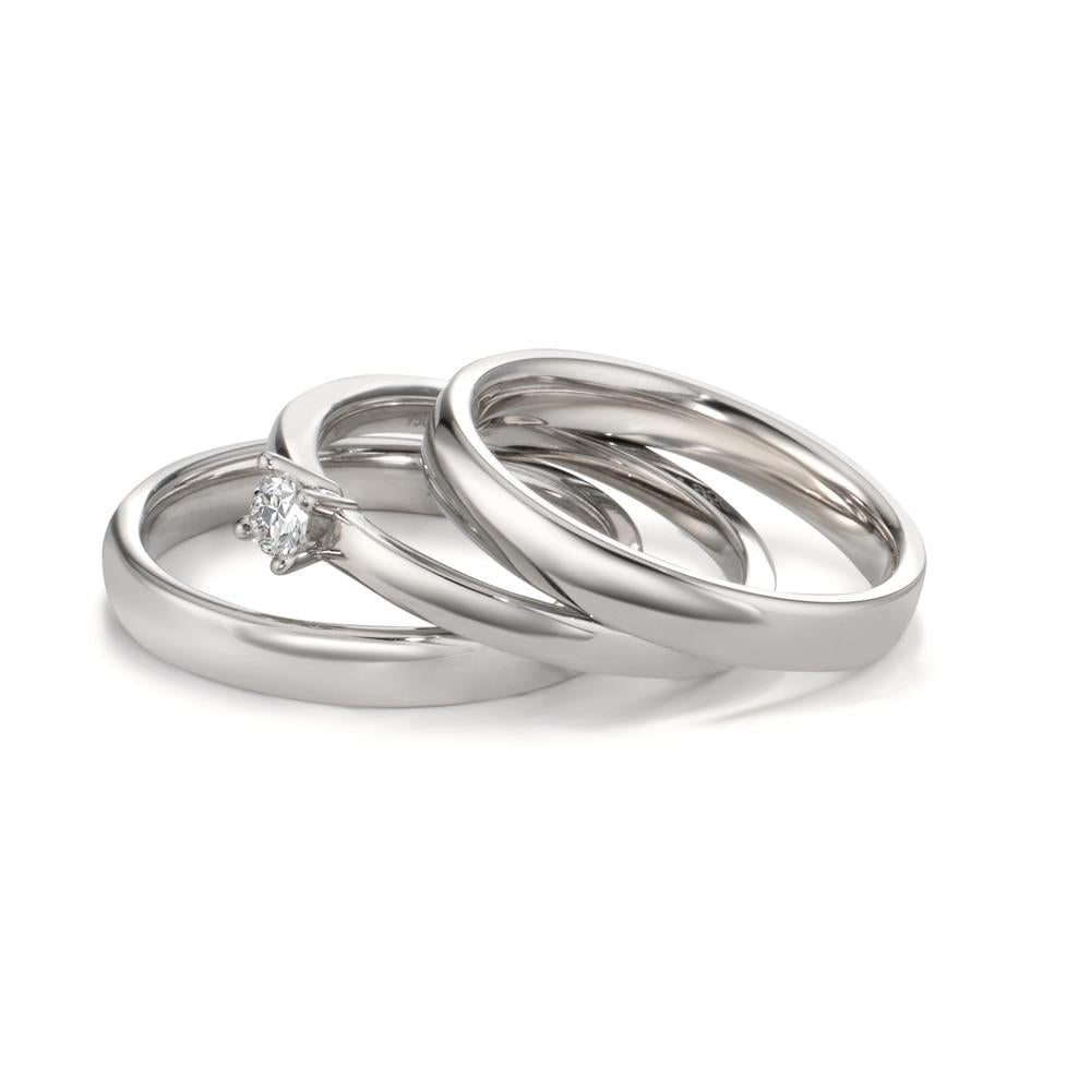 Ringset 3-teilig mit Diamant