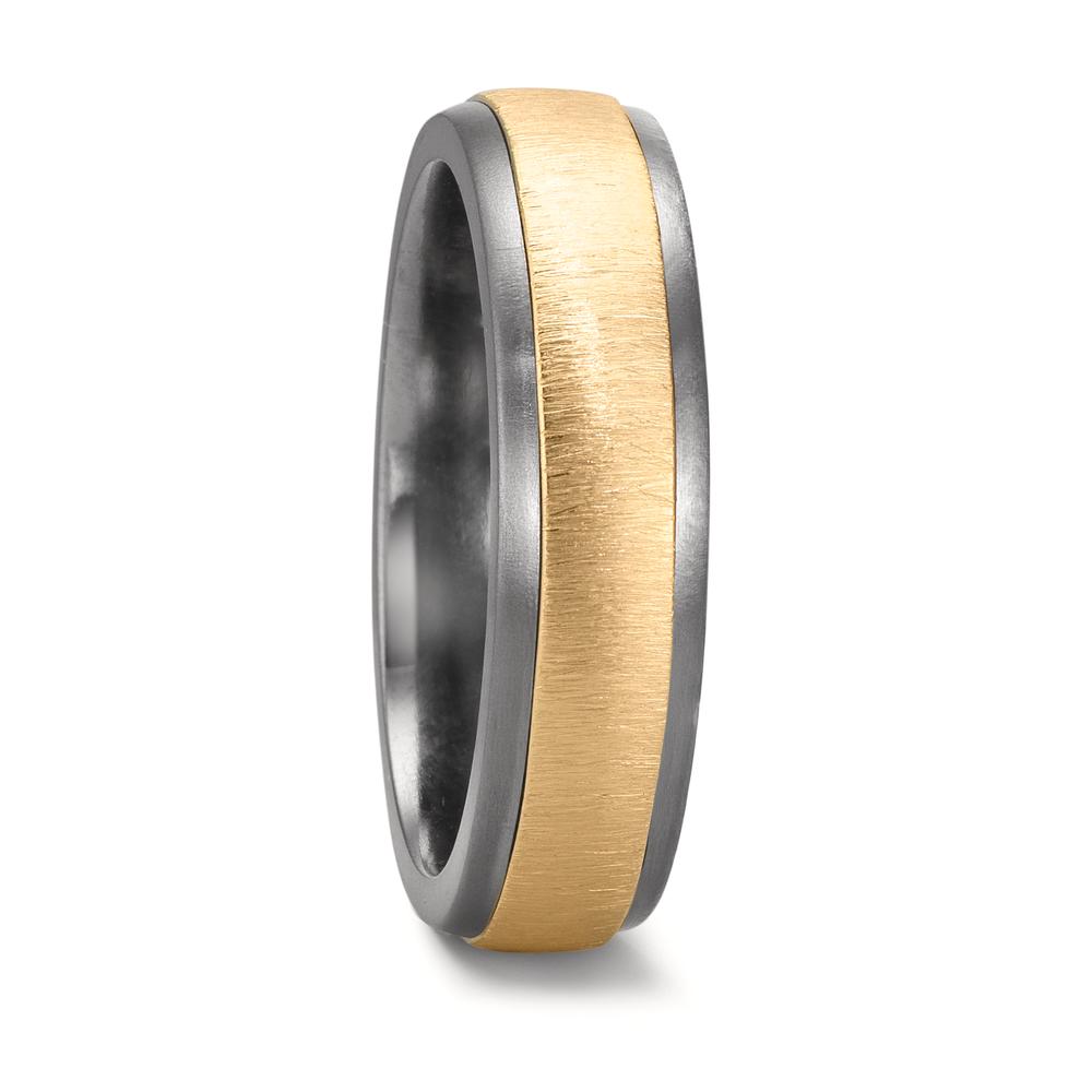 Partnerring 999 Tantal, 585/14 K Gelbgold