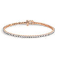 Armband 750/18 K Rotgold Diamant 0.47 ct, 76 Steine, w-si