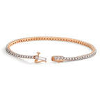 Armband 750/18 K Rotgold Diamant 0.47 ct, 76 Steine, w-si