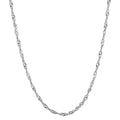 Collana Argento rodiato 45 cm