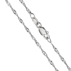 Collana Argento rodiato 45 cm