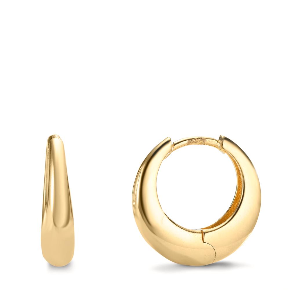 Orecchini circolari Argento giallo dorato