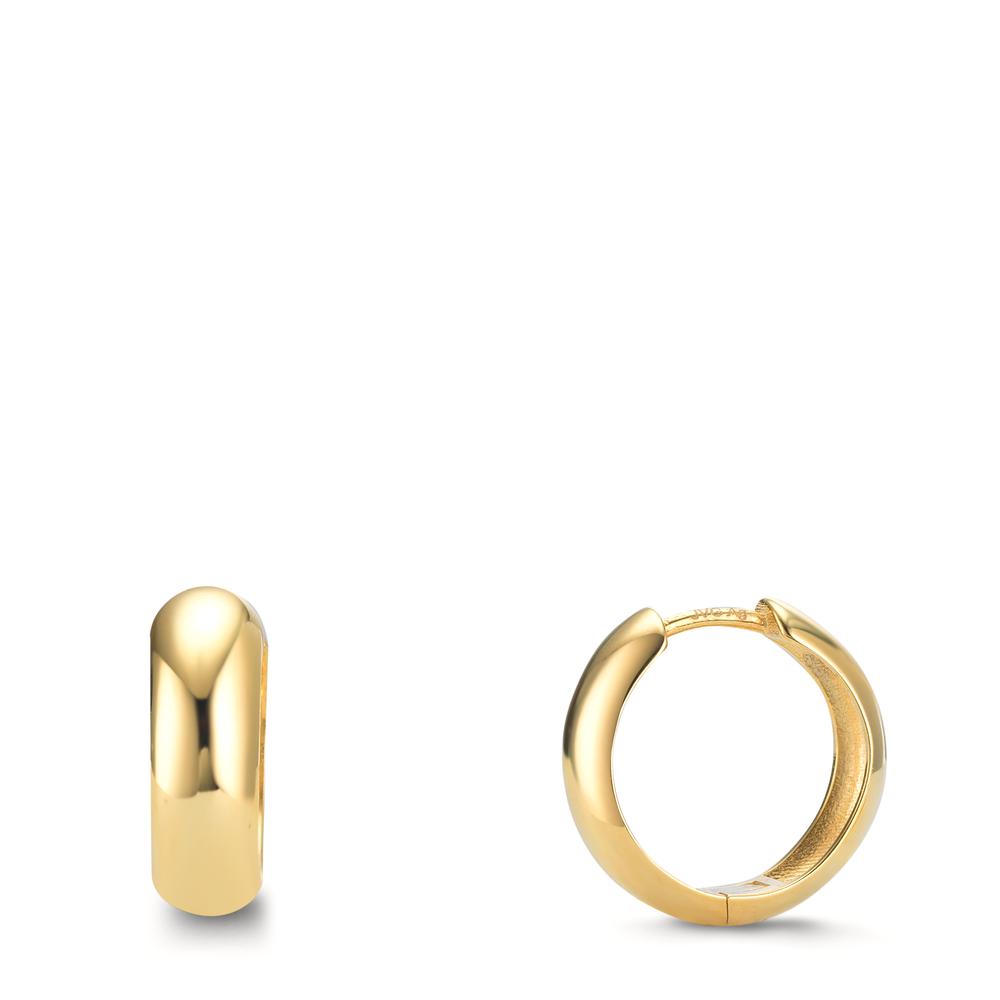 Klappcreolen Silber gelb vergoldet