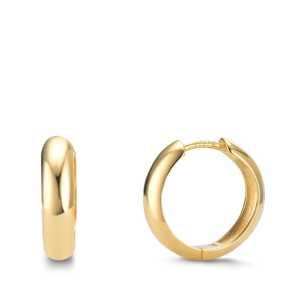 Orecchini circolari Argento giallo dorato