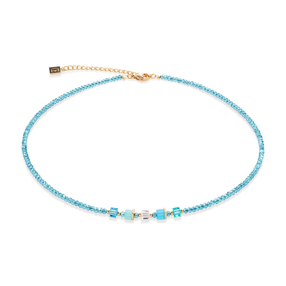 Collier Edelstahl gelb IP beschichtet 42-48 cm verstellbar