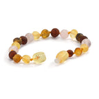 Armband Bernstein Rosenquarz Ø6.5 mm