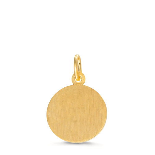 Ciondolo Oro giallo 375/9K bicolore Angelo custode Ø12 mm