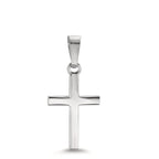 Anhänger 585/14 K Weissgold Kreuz
