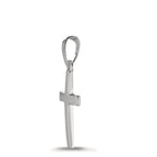 Anhänger 585/14 K Weissgold Kreuz