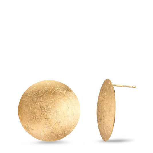 Ohrstecker Silber gelb vergoldet Ø17 mm