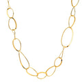 Collier Silber gelb vergoldet 80 cm