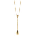 Y-Collier Silber gelb vergoldet Tropfen 40-44 cm verstellbar