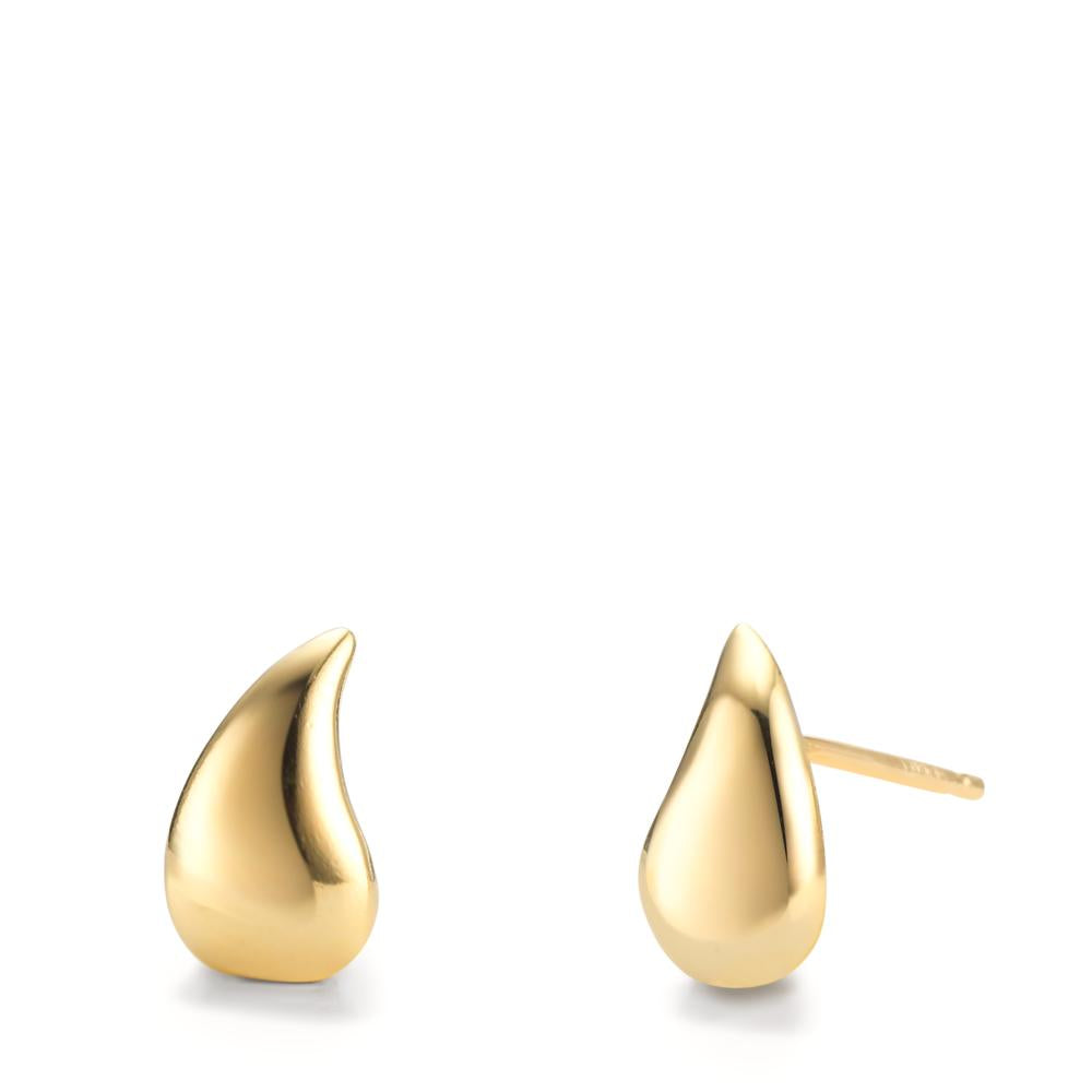 Clous d'oreilles Argent jaune Plaqué or