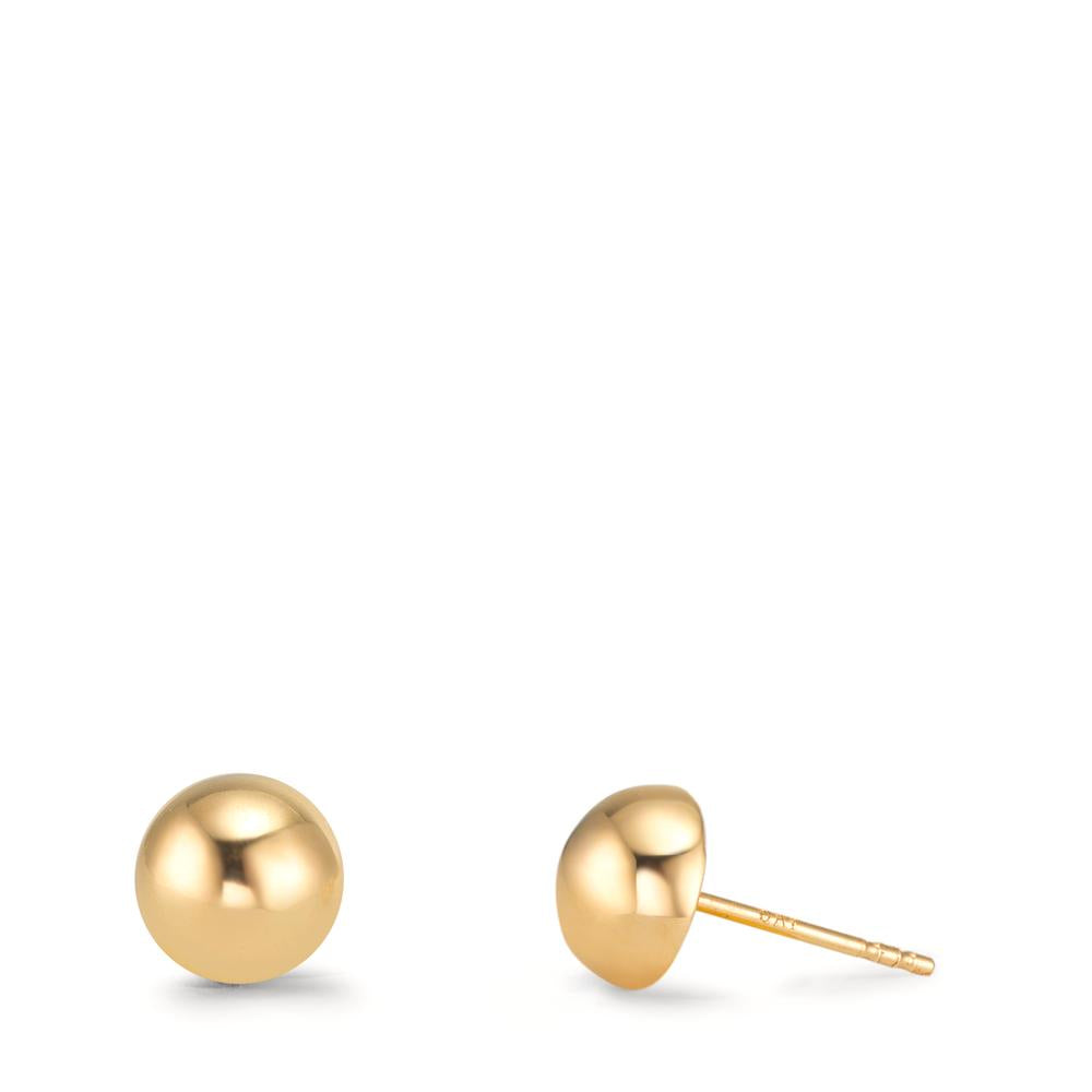 Orecchini a bottone Oro giallo 375/9K Ø6 mm