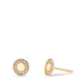 Ohrstecker 375/9 K Gelbgold Zirkonia Ø6 mm