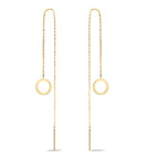 Orecchini a strappo Oro giallo 375/9K Ø8 mm