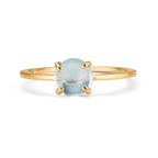 Anello Oro giallo 375/9K Topazio Azzurro, 5.5 mm
