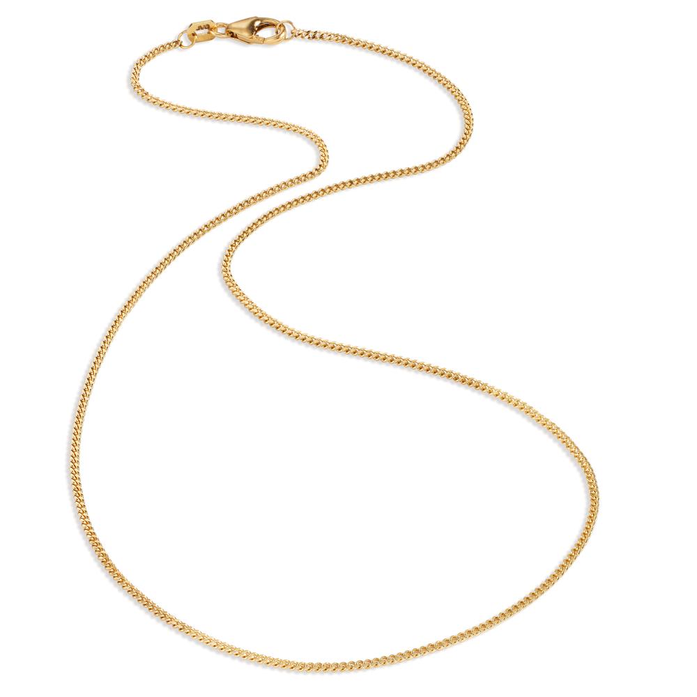 Panzer-Halskette 750/18 K Gelbgold