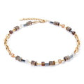 Collier Edelstahl gelb IP beschichtet 41.5-45.5 cm verstellbar