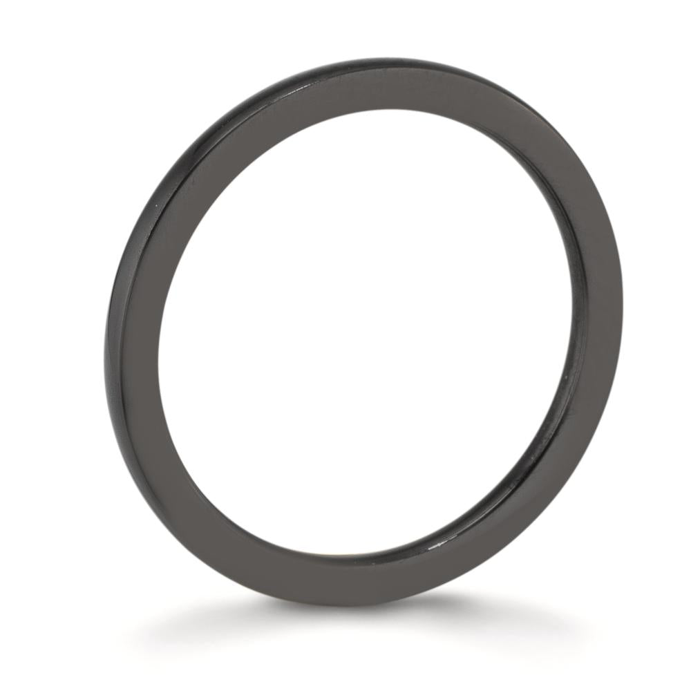 Beisteckring Edelstahl schwarz IP beschichtet