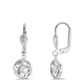 Ohrhänger antiallergisch Zirkonia weiss, 2 Steine, 8 mm