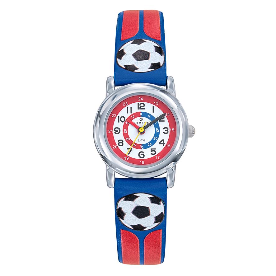 Uhr Metall Fussball Ø26 mm