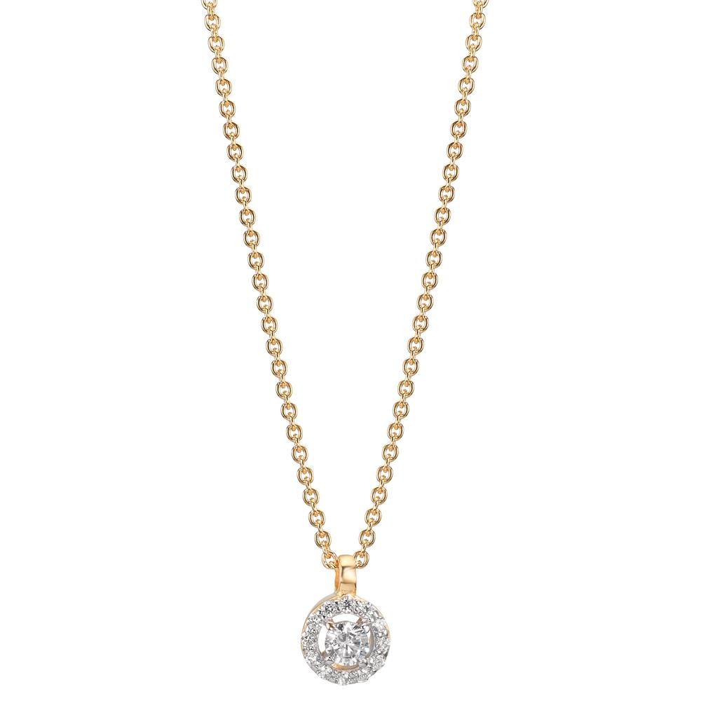 Collier 375/9 K Gelbgold Zirkonia 38-42 cm verstellbar