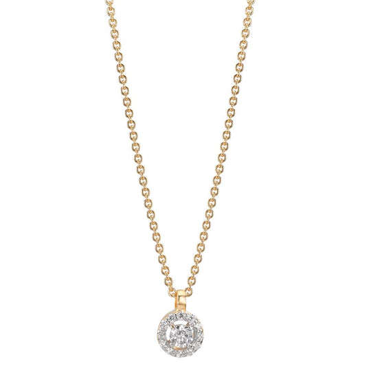 Collier 375/9 K Gelbgold Zirkonia 38-42 cm verstellbar