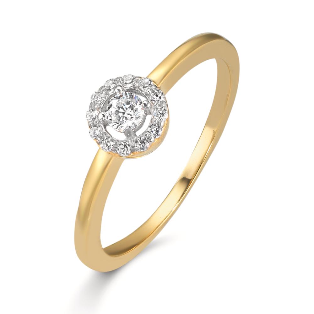 Fingerring 375/9 K Gelbgold Zirkonia