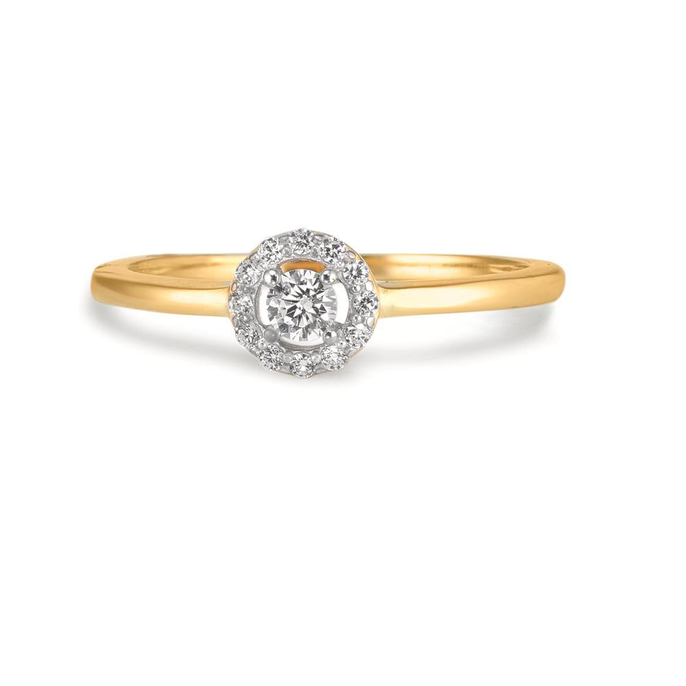 Fingerring 375/9 K Gelbgold Zirkonia