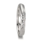 Partnerring 950 Platin Diamant 0.035 ct, 7 Steine, w-si