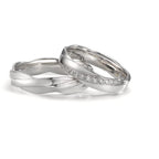 Partnerring 750/18 K Weissgold