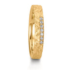 Anello del partner Oro giallo 750/18 carati Diamante 0.063 ct, 7 pietra, w-si