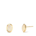 Ohrstecker 375/9 K Gelbgold Opal 2 Steine