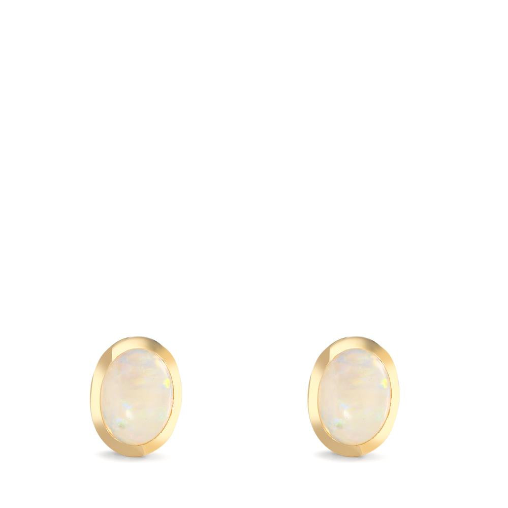 Ohrstecker 375/9 K Gelbgold Opal 2 Steine