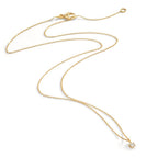 Collier 750/18 K Gelbgold Diamant 0.05 ct, w-si 42-45 cm verstellbar